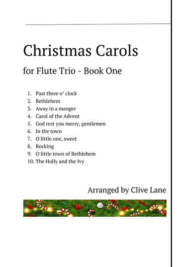 Christmas Carols for Flute Trio - Book One