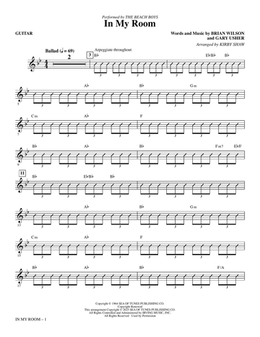 In My Room (arr. Kirby Shaw) - Guitar