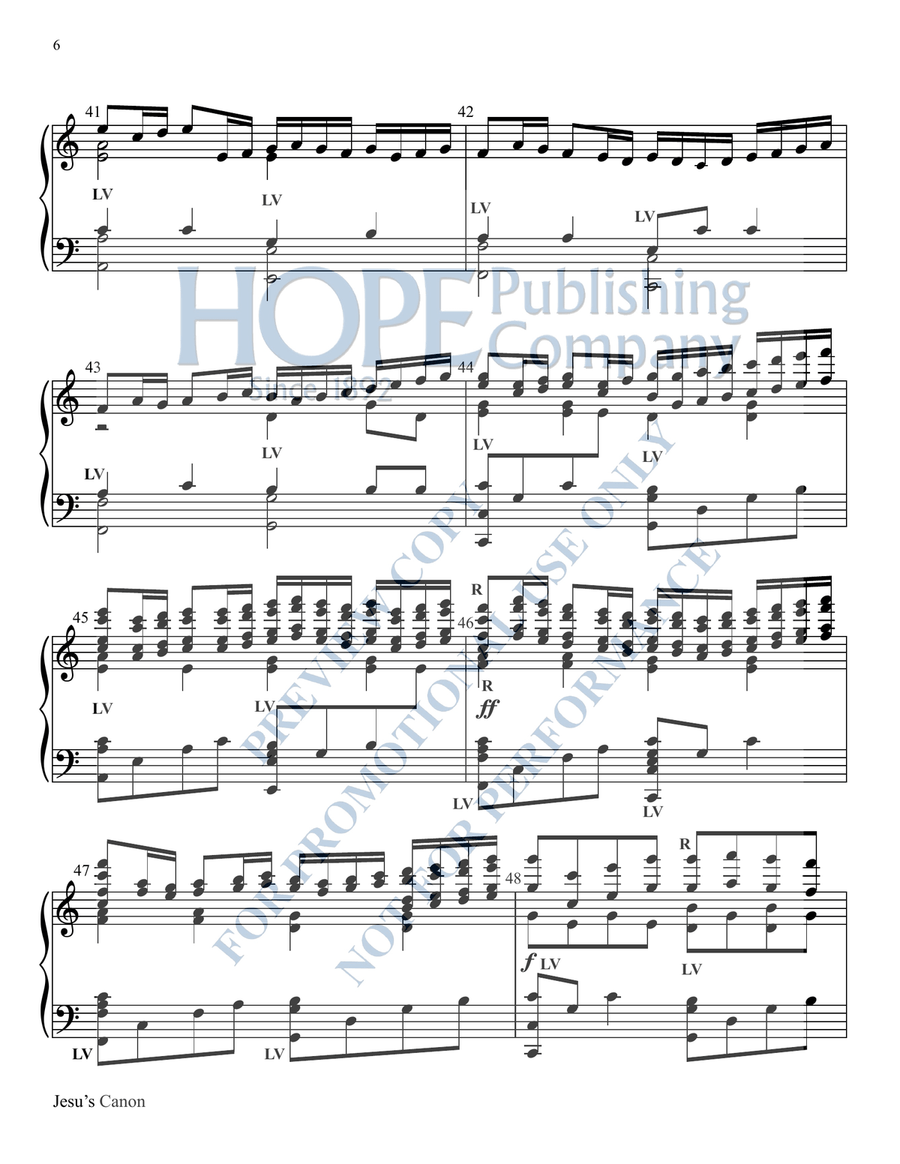 Jesu's Canon 5-Octaves - Sheet Music page 7