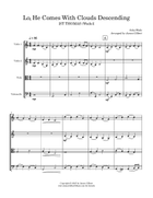 Lo, He Comes With Clouds Descending String Quartet scores gallery preview page 3