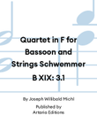 Quartet in F for Bassoon and Strings Schwemmer B XIX: 3.1