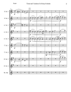 Theme and Variations for String Orchestra - Op.97 String Orchestra scores gallery preview page 3