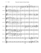 Theme and Variations for String Orchestra - Op.97 String Orchestra scores gallery preview page 4