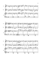 Deck the Hall - Clarinet, Violin & Piano (With Parts) Small Ensemble scores gallery preview page 3