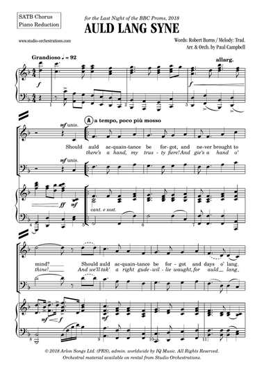 Auld Lang Syne (Last Night of the Proms Version)