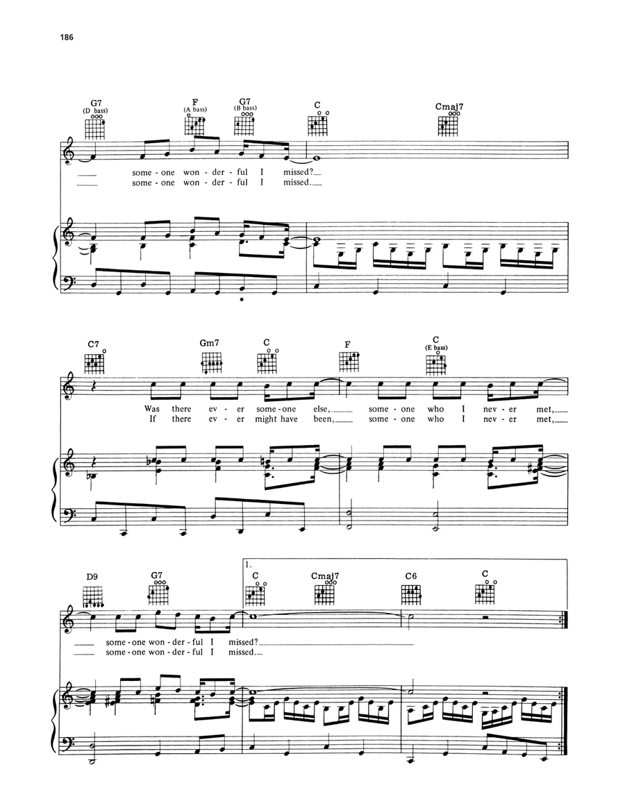 Someone Wonderful I Missed (from I Love My Wife) by Cy Coleman Piano, Vocal, Guitar - Digital Sheet Music page 3