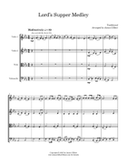 Lord's Supper Medley String Quartet scores gallery preview page 4