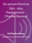 Da pacem Domine SSA - Alto Predominant - Charles Gounod