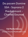 Da pacem Domine SSA - Soprano 2 Predominant - Charles Gounod