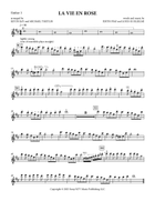 La Vie En Rose Guitar Ensemble scores gallery preview page 6