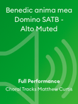 Benedic anima mea Domino SATB - Alto Muted