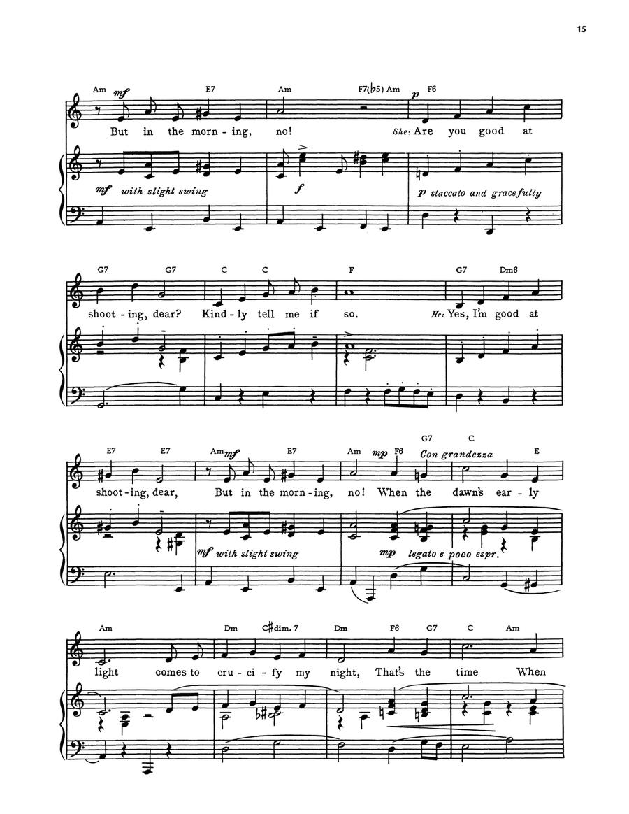 But In The Morning, No (DuBarry Was A Lady) by Cole Porter Piano, Vocal, Guitar - Digital Sheet Music page 3