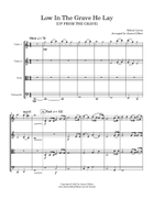 Low In The Grave He Lay [UP FROM THE GRAVE] String Quartet scores gallery preview page 4