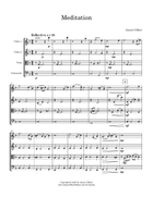 Meditation String Quartet scores gallery preview page 3