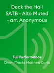 Deck the Hall SATB - Alto Muted - arr. Anonymous