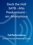 Deck the Hall SATB - Alto Predominant - arr. Anonymous
