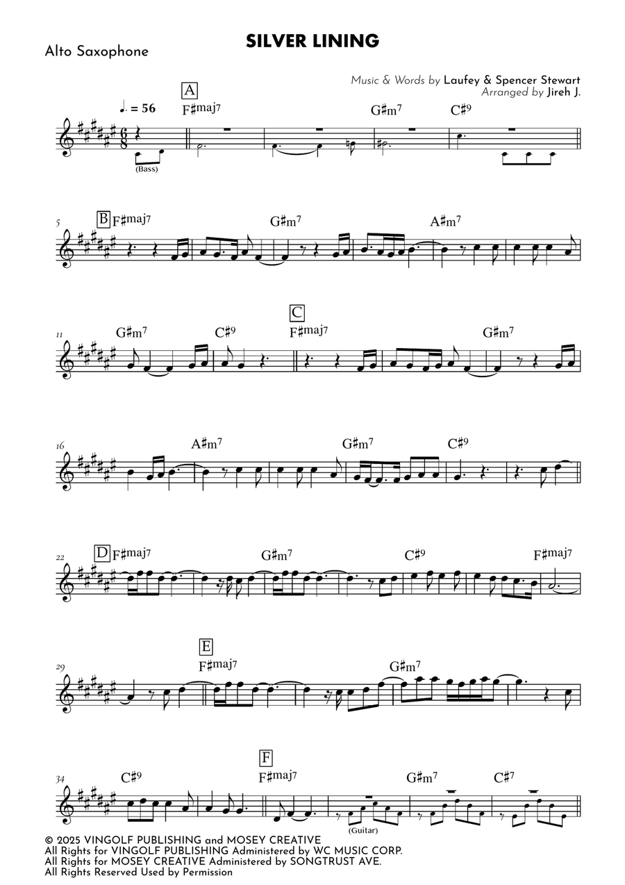 Silver Lining Alto Saxophone - Digital Sheet Music page 2