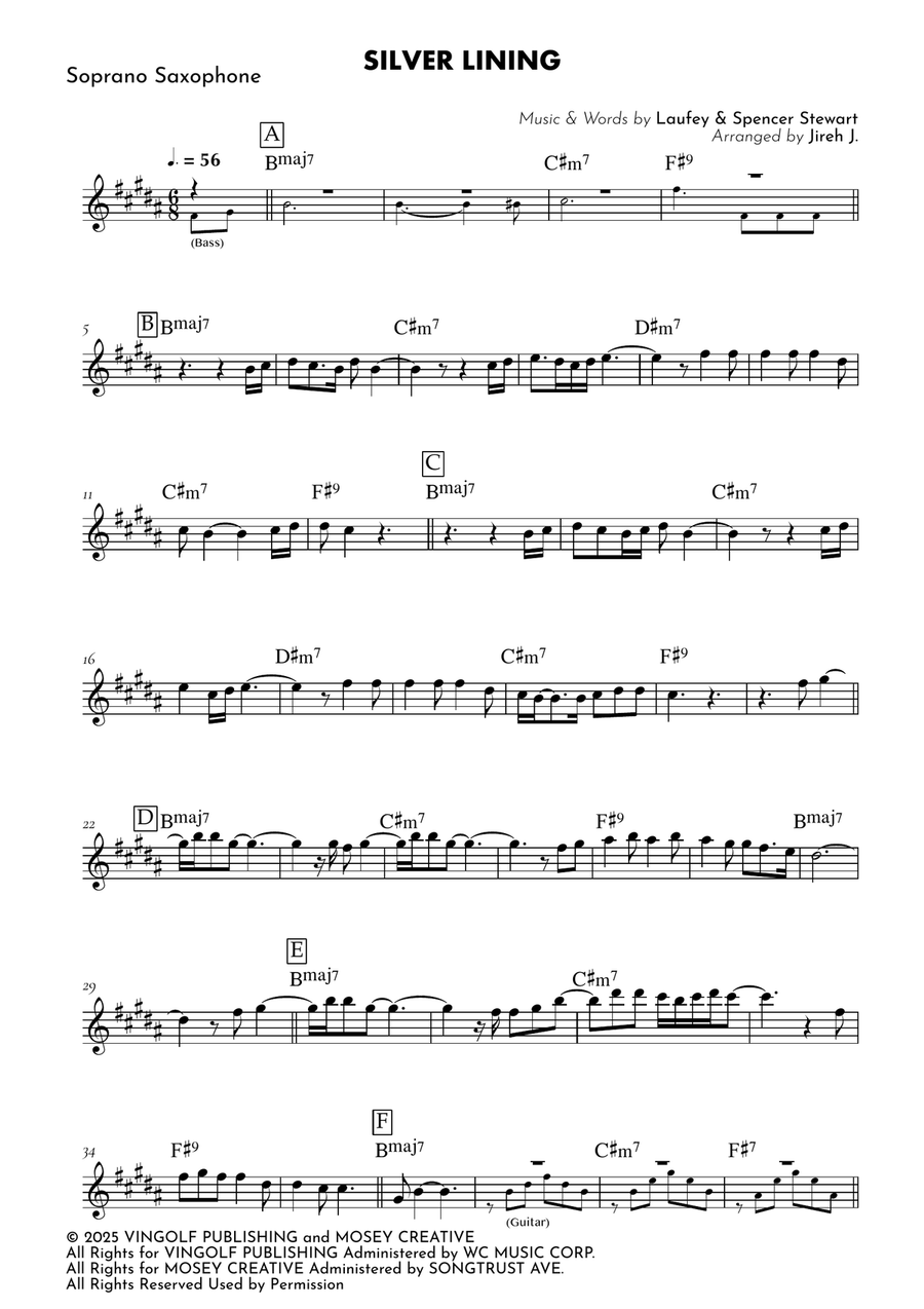 Silver Lining Soprano Saxophone - Digital Sheet Music page 2