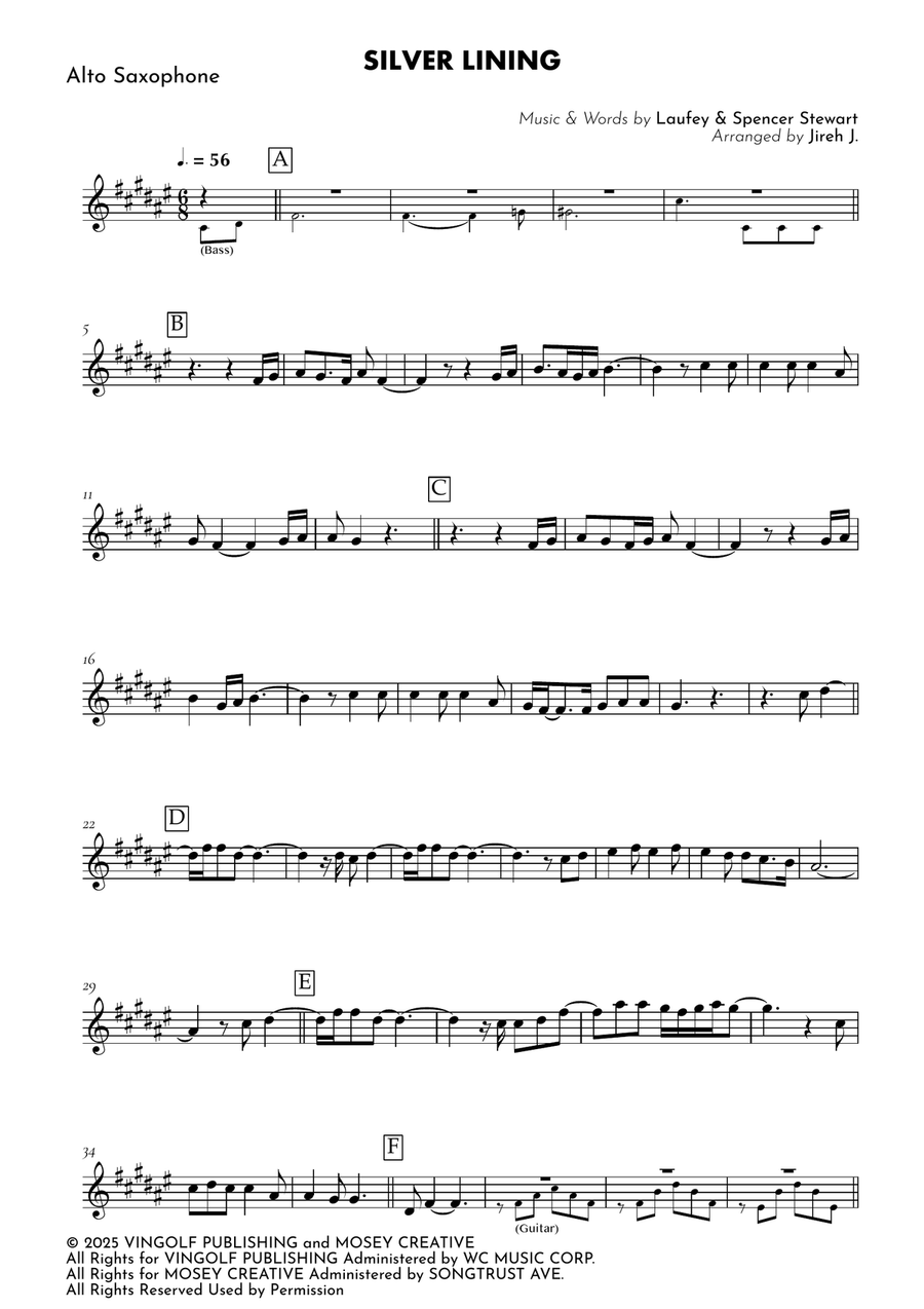 Silver Lining Alto Saxophone - Digital Sheet Music page 2