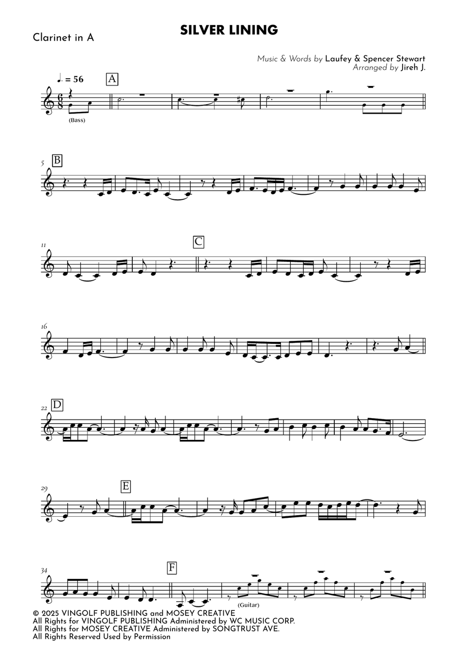 Silver Lining A Clarinet - Digital Sheet Music page 2