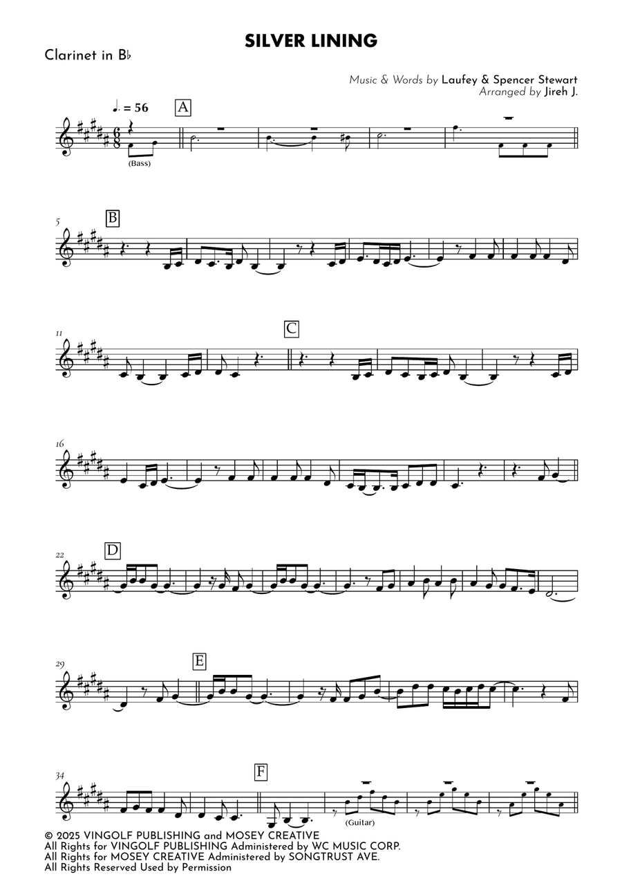 Silver Lining B-Flat Clarinet - Digital Sheet Music page 2