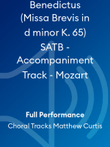 Benedictus (Missa Brevis in d minor K. 65) SATB - Accompaniment Track - Mozart