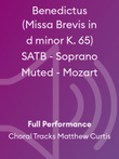 Benedictus (Missa Brevis in d minor K. 65) SATB - Soprano Muted - Mozart