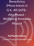 Benedictus (Missa brevis in G K. 49) SATB - Alto Muted - Wolfgang Amadeus Mozart