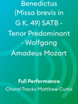 Benedictus (Missa brevis in G K. 49) SATB - Tenor Predominant - Wolfgang Amadeus Mozart