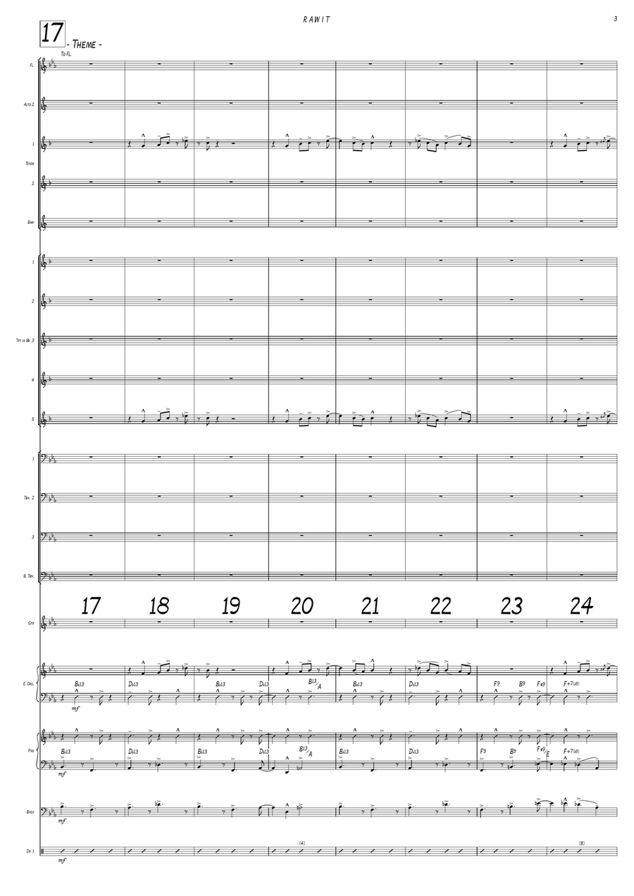 R A W I T Jazz Ensemble - Digital Sheet Music page 3