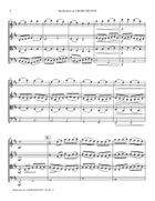 Meditation on ADORO DEVOTE String Quartet scores gallery preview page 3