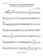 Meditation on BLAENHAFREN String Quartet scores gallery preview page 3