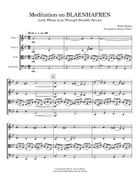Meditation on BLAENHAFREN String Quartet scores gallery preview page 4