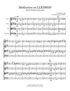 Meditation on LLEDROD (Spirit Of God Unleashed) String Quartet scores gallery preview page 3