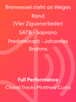 Brennessel steht an Weges Rand (Vier Ziguenerlieder) SATB - Soprano Predominant - Johannes Brahms
