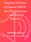 Dignare Domine I (Te Deum) SSATB - Alto Predominant - Jan Dismas Zelenka
