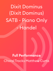 Dixit Dominus (Dixit Dominus) SATB - Piano Only - Handel