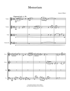 Memoriam String Quartet scores gallery preview page 3