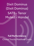 Dixit Dominus (Dixit Dominus) SATB - Tenor Muted - Handel