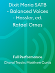 Dixit Maria SATB - Balanced Voices - Hassler, ed. Rafael Ornes