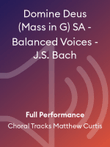 Domine Deus (Mass in G) SA - Balanced Voices - J.S. Bach