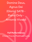Domine Deus, Agnus Dei (Gloria) SATB - Piano Only - Antonio Vivaldi