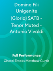 Domine Fili Unigenite (Gloria) SATB - Tenor Muted - Antonio Vivaldi