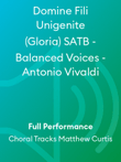 Domine Fili Unigenite (Gloria) SATB - Balanced Voices - Antonio Vivaldi