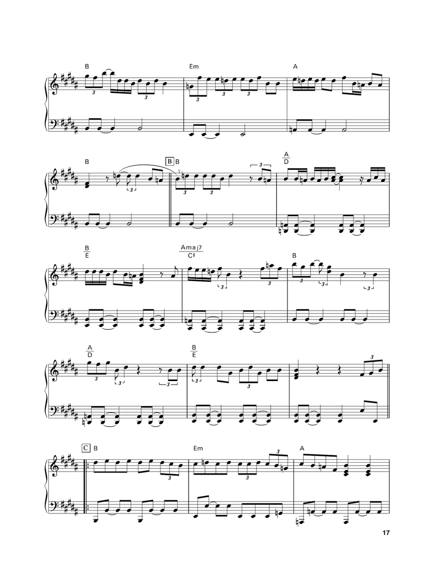 Brand New Day by Sting Piano Solo - Digital Sheet Music page 3