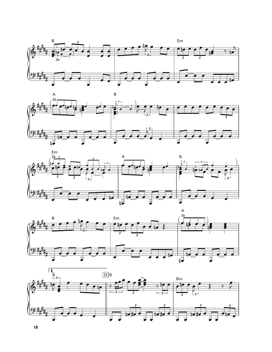 Brand New Day by Sting Piano Solo - Digital Sheet Music page 4