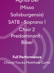 Agnus Dei (Missa Salisburgensis) SATB - Soprano 1 Choir 2 Predominant - Biber