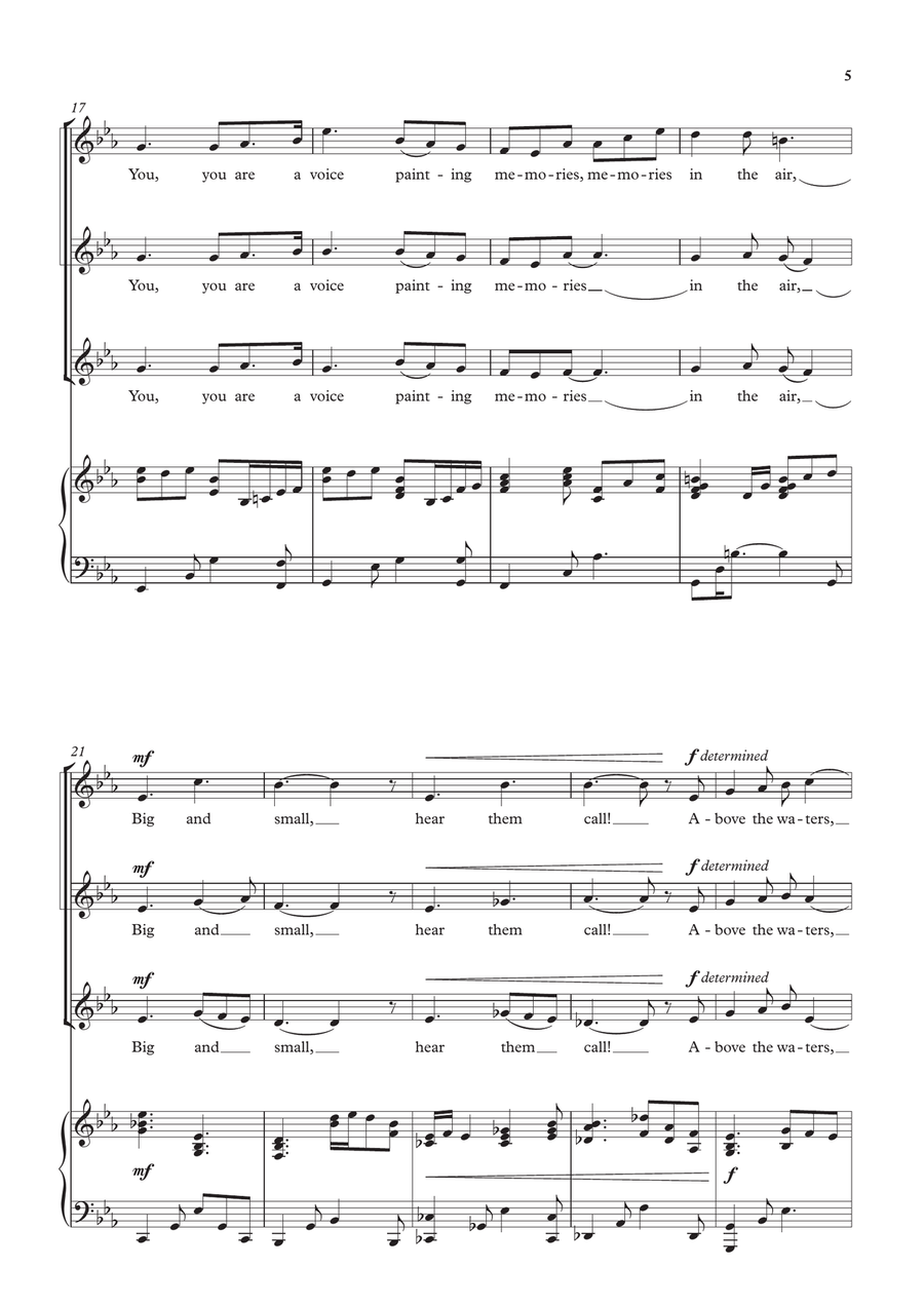 Above, Beyond, Sing On! SSA scores gallery preview page 5