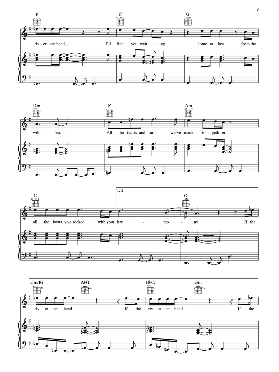 If The River Can Bend by Elton John Piano, Vocal, Guitar - Digital Sheet Music page 3