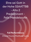 Ehre sei Gott in der Hohe SSAATTBB - Alto 2 Predominant - Felix Mendelssohn